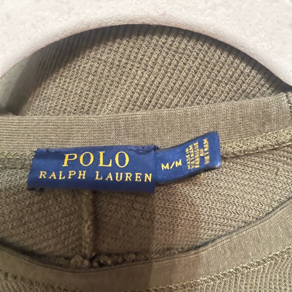 ralph lauren thermal army green maxi long dress